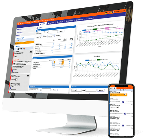 Airport Parking Software Dashboard